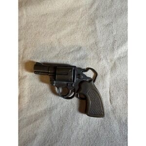 Vintage Gun/Revolver Metal Belt Buckle - Brand MBCI - 5" x 3"